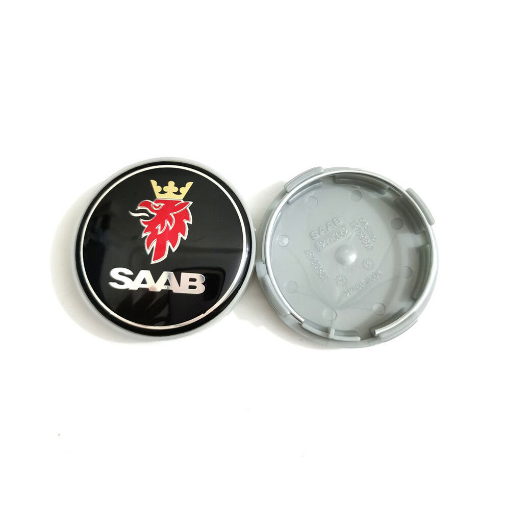 (4pcs Black) 63mm car hub center cover stickers for SAAB body modification accessories-image-OPC-PDZJF7N-NEW