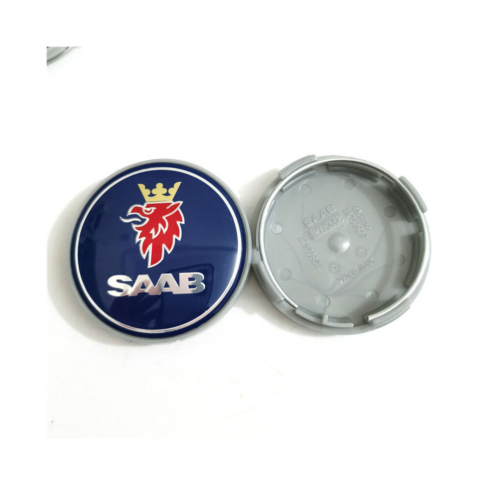 (4pcs Blue) 63mm car hub center cover stickers for SAAB body modification accessories-image-OPC-PDZJF7P-NEW