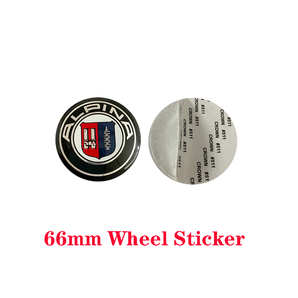 (1Pcs 66Mm Sticker) 82Mm 78Mm 74Mm 68Mm 67Mm 45Mm For Alpina Steering Wheel Sticker Front 8105270355248