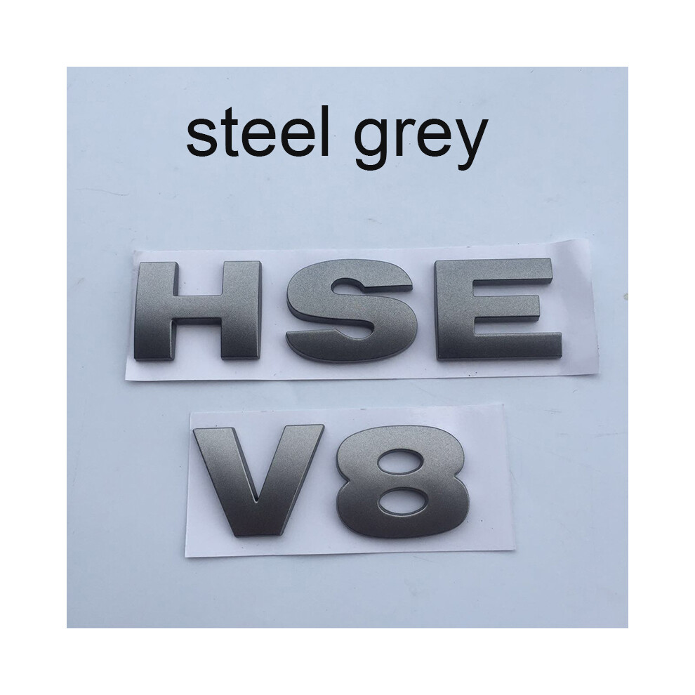 (glossy black) ABS 3D Letters Emblem V8 HSE Badge For Land Rover Discovery 3 4 Freelander