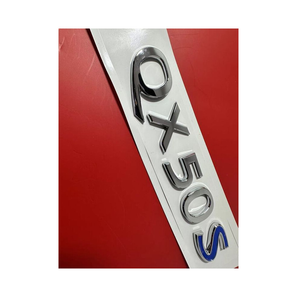 (Qx50s Blue) Abs Q60s Letter Rear Trunk Emblem Badge Sticker Nameplate For Infiniti Silver/Blue 8105270358980