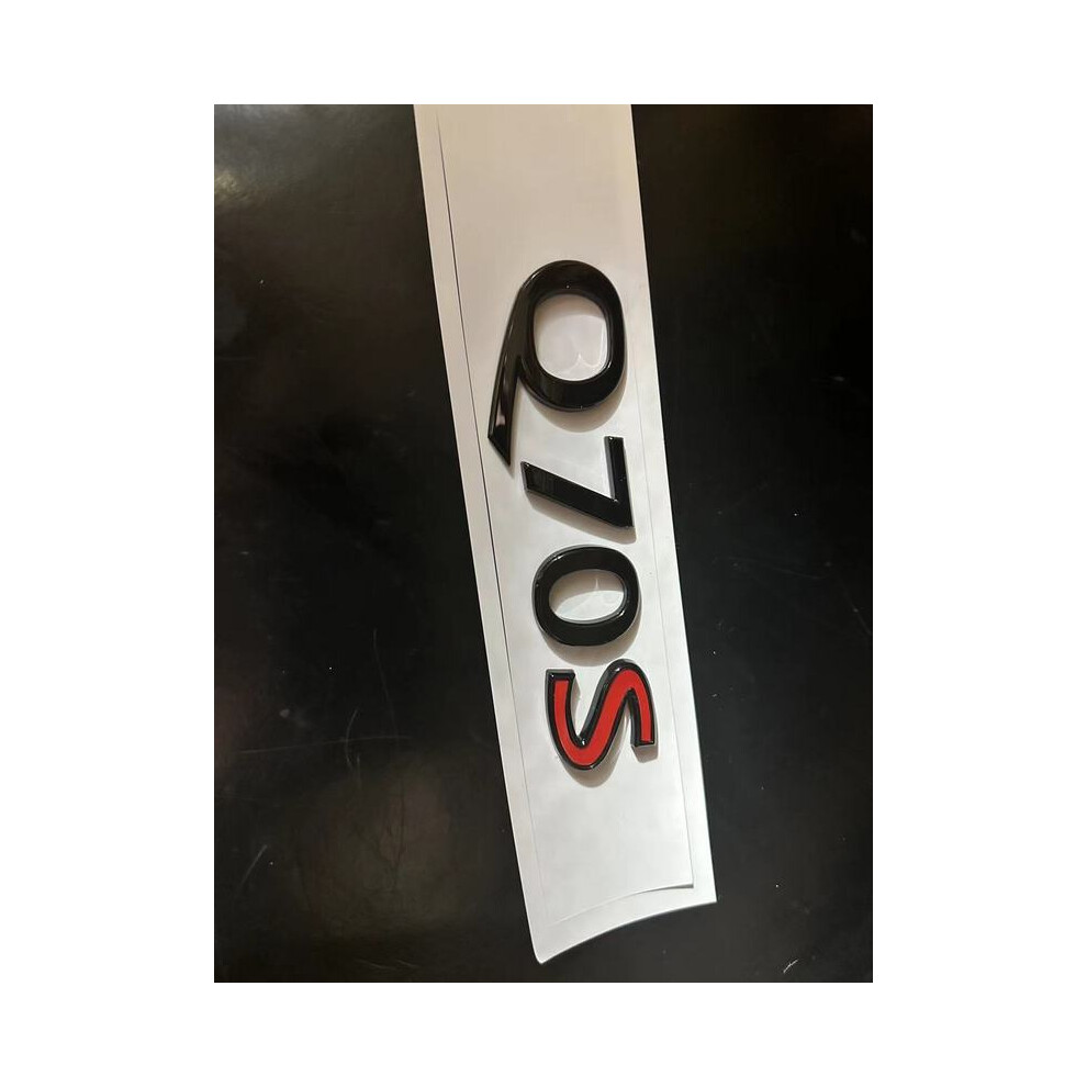 (Q70s Red) Abs Q60s Letter Rear Trunk Emblem Badge Sticker Nameplate For Infiniti Black/Red 8105270358904