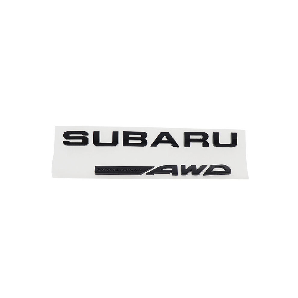 (Gloss-Awd) Abs Symmetrical Awd 4Wd Car Fender Trunk Rear Bonnet Emblem Badge Sticker Black 8105270359338