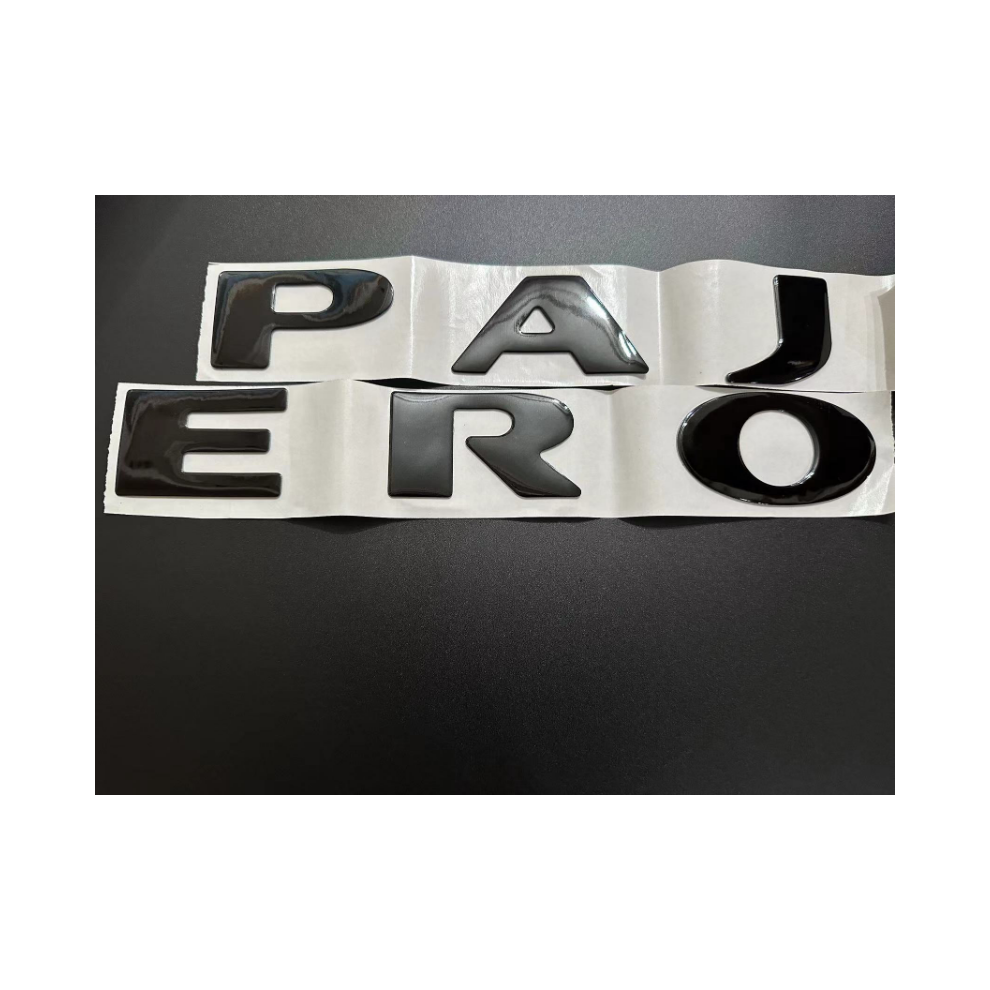 (Pajero Big) Big Size For Mitsubishi Pajero V73 V75 V77 V93 V97 Front Bonnet Emblem Black 8105270361775