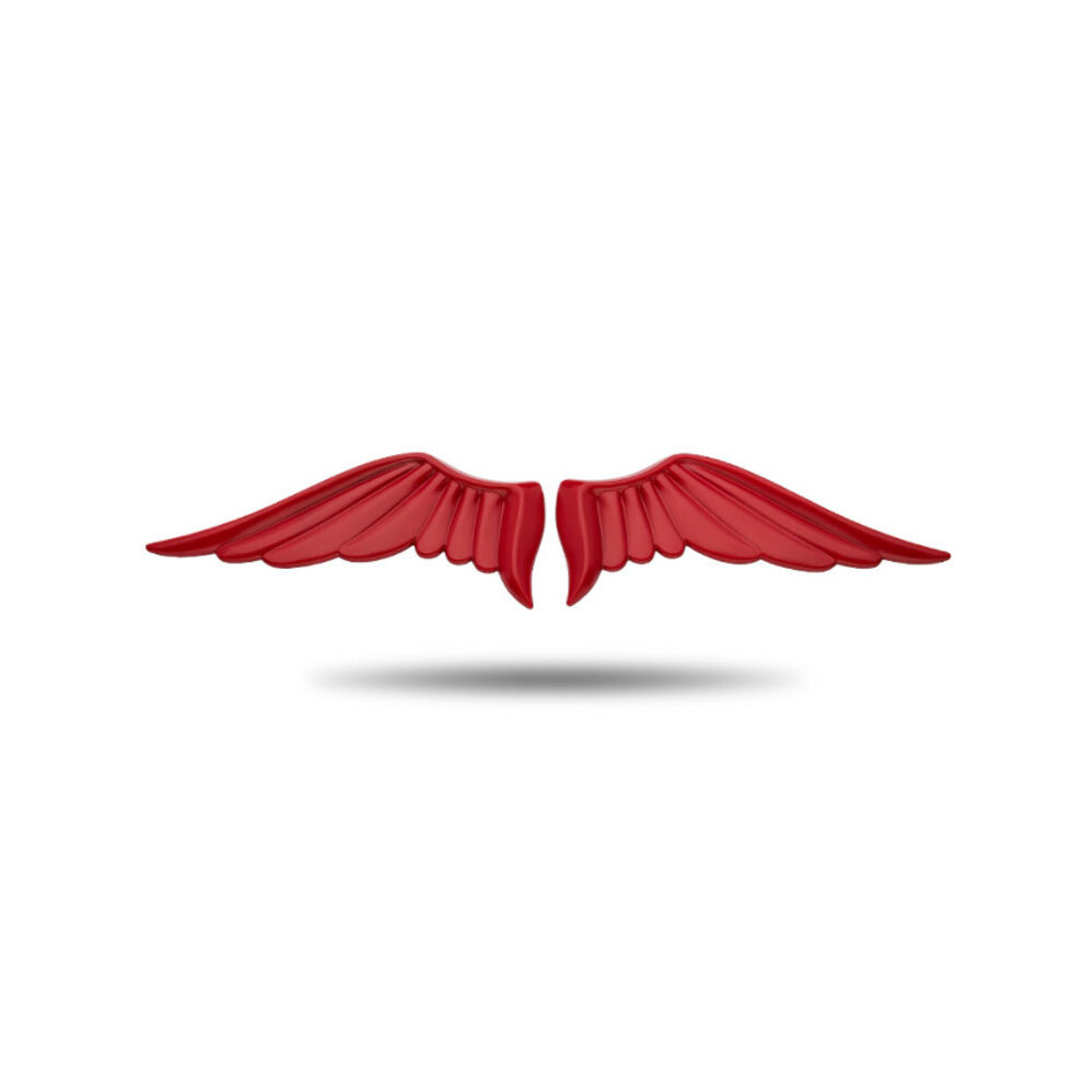 (A Pair ) Car Angel Wings Eagle Wings Decals Personality Modified Accessories Car Red 8105270364332