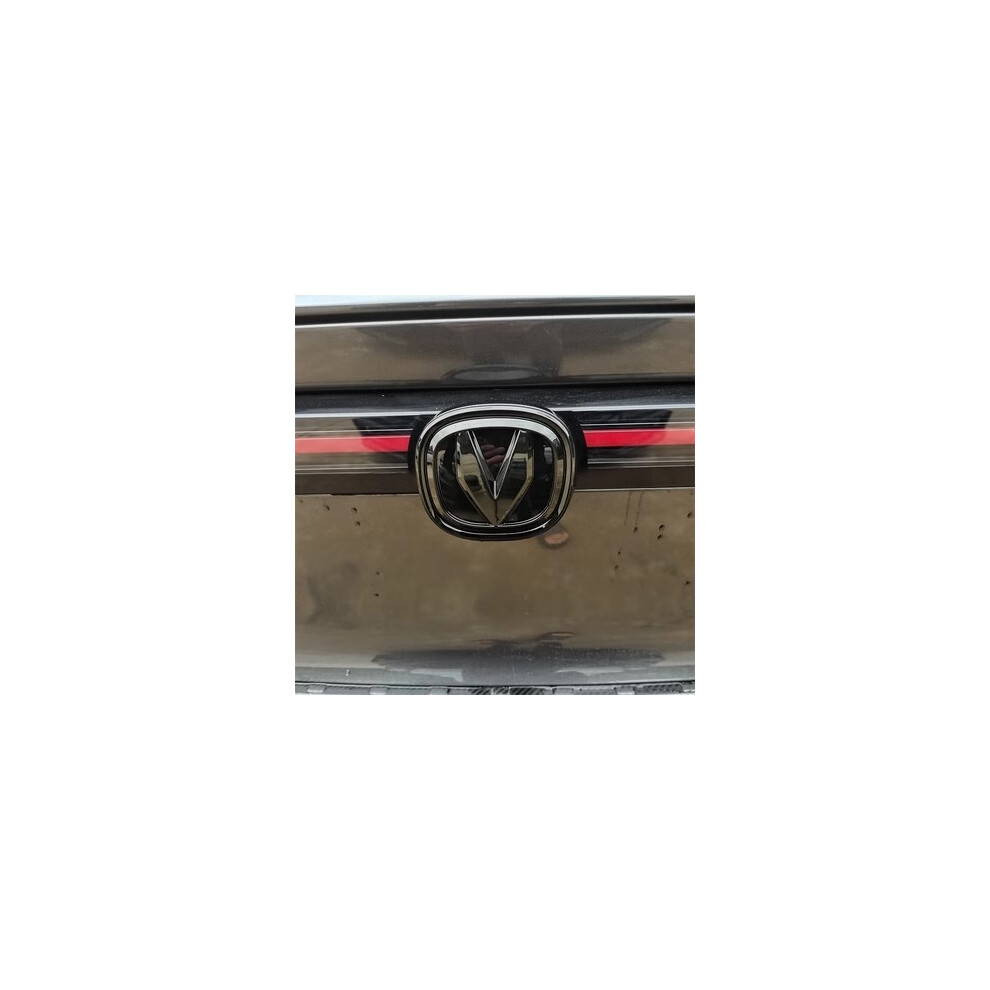(Rear B 1Pc) Car Front Rear Carbon Logo Sticker For Changan Univ Black 8105270367906