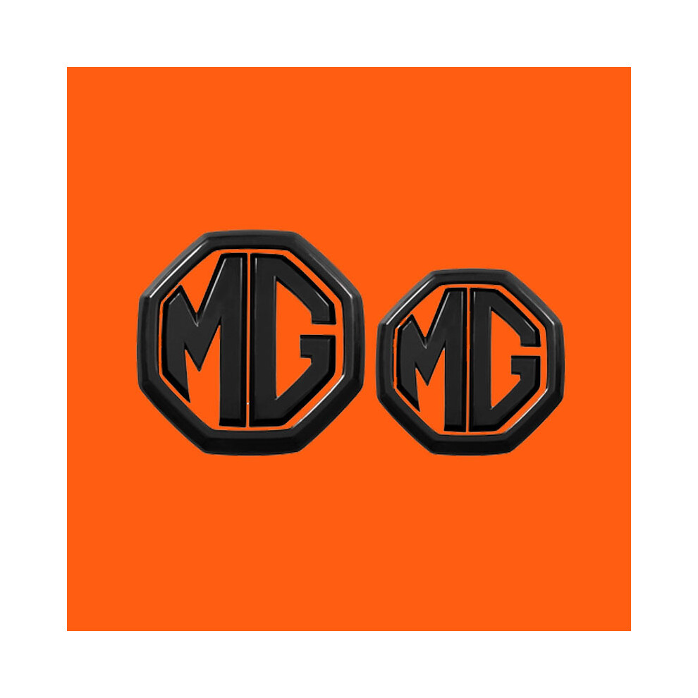 Aihontai (-Front Rear) Car Logo Styling Stickers For Mg 6 Mg 4 Mg Zs Mg Hs Car Rear Emblem Front Black