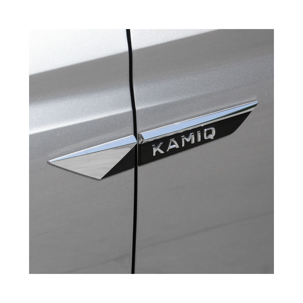 (For Kamiq) Car Original Side Wing Fenders Door Emblem Badge Sticker Trim For Skoda 8105270370364