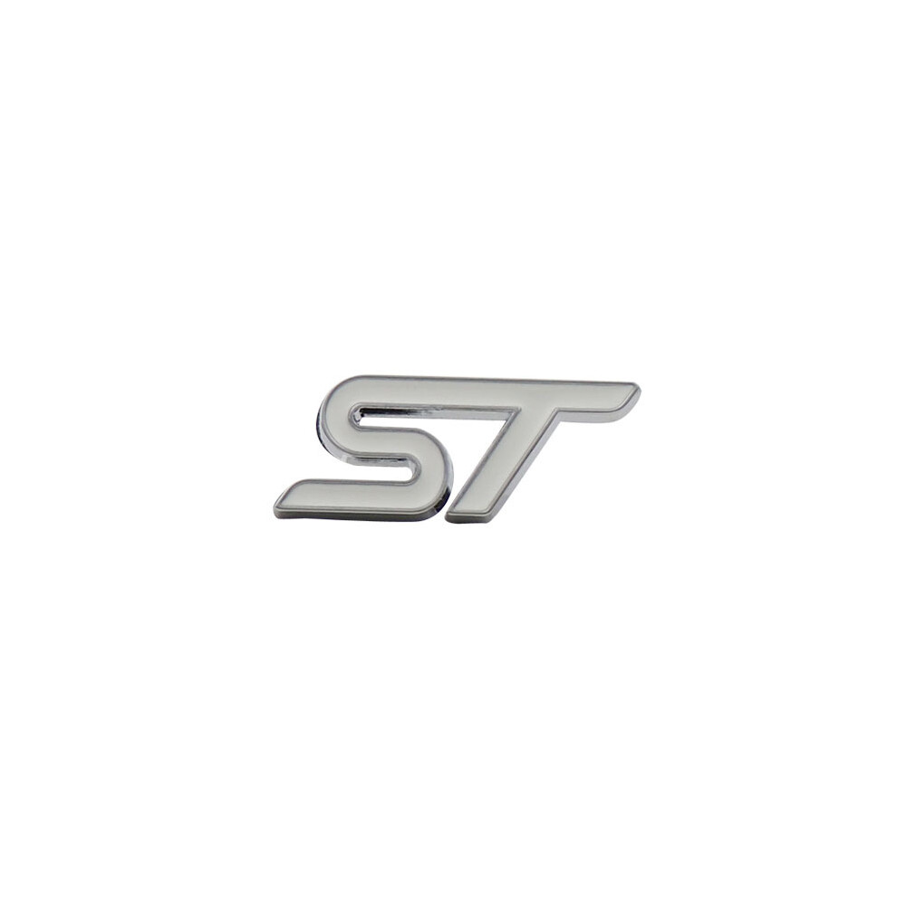 (S-Chrome-) Car Styling St For Focus Fiesta St Line Mondeo Kuga Steering Wheel Car White 8105270375284