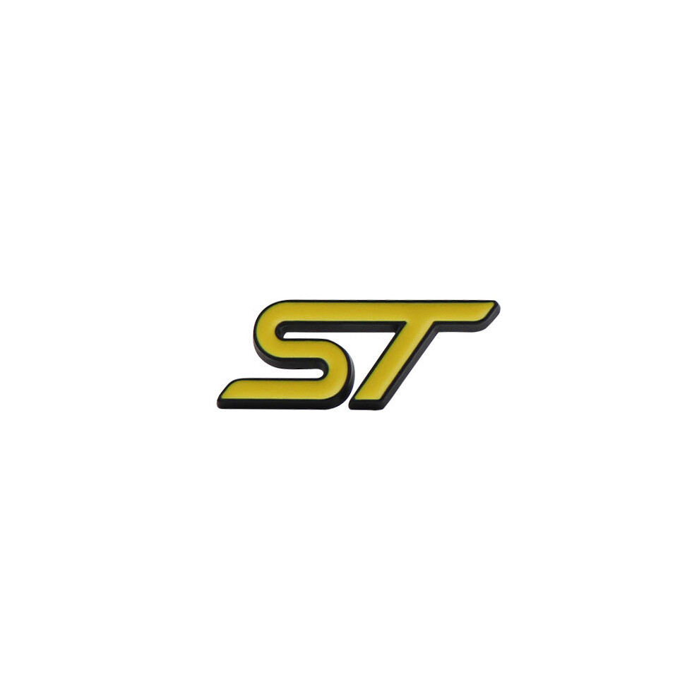 (S-Yellow) Car Styling St For Focus Fiesta St Line Mondeo Kuga Steering Wheel Car Black/Yellow 8105270375246
