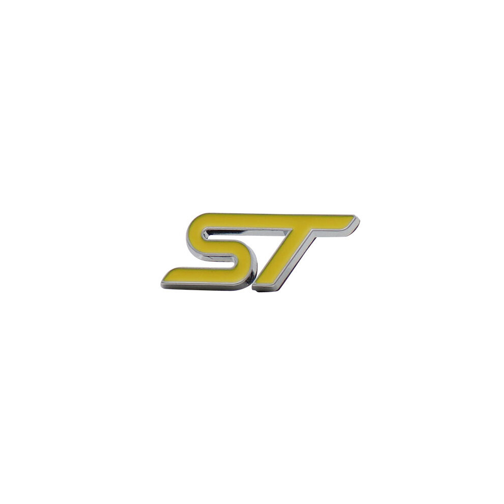(S-Chrome-) Car Styling St For Focus Fiesta St Line Mondeo Kuga Steering Wheel Car Yellow 8105270375291