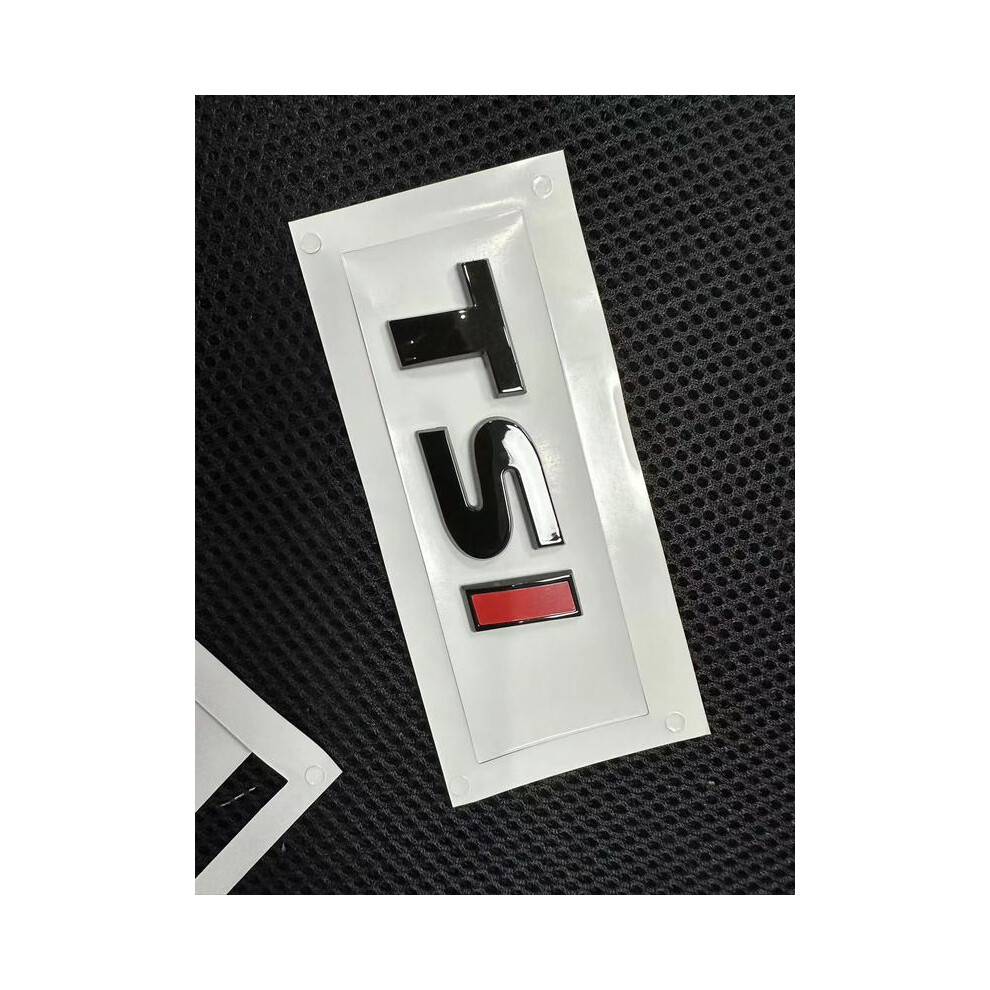 (TSI black 1pcs) 1Pcs 3D ABS TSI TDI Car Side Rear Trunk Emblem Badge Sticker Decals Car