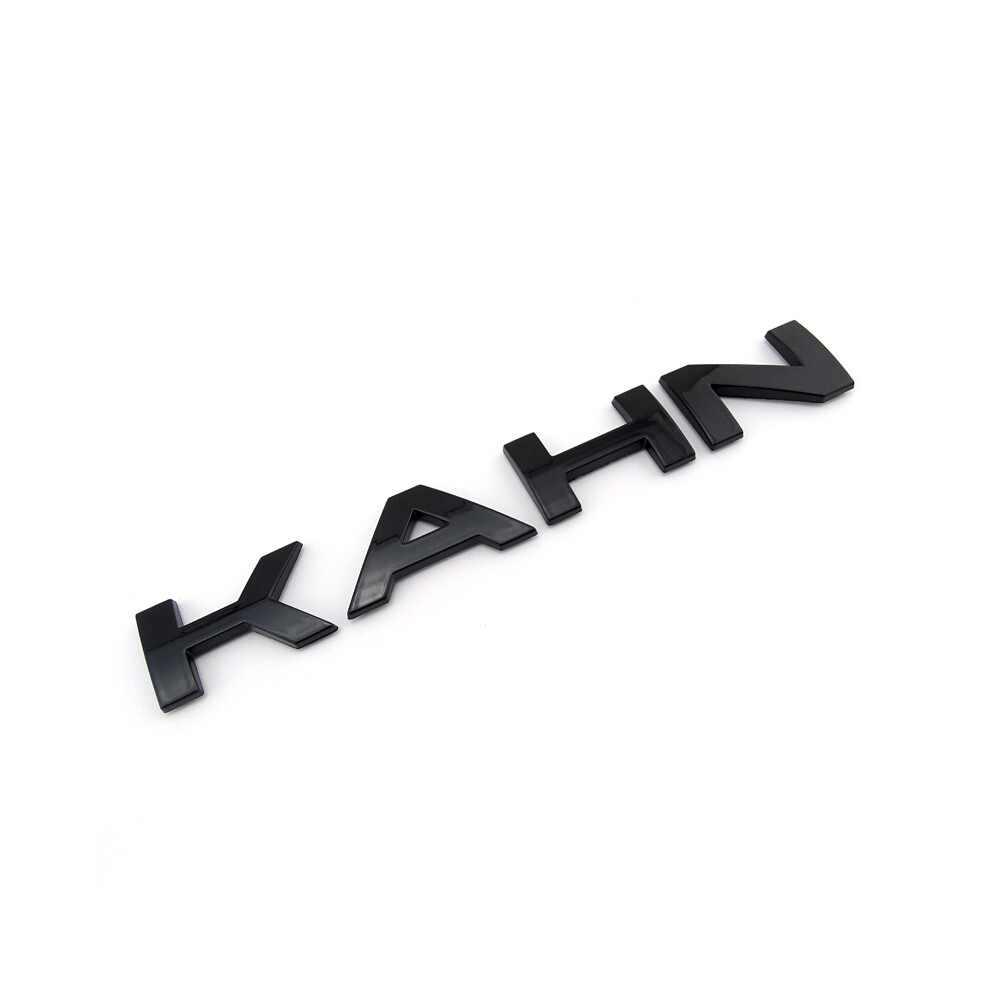 (Gloss Black) Chrome Silver Car Bonnet Trunk Logo Kahn Badge Letters For Range Rover