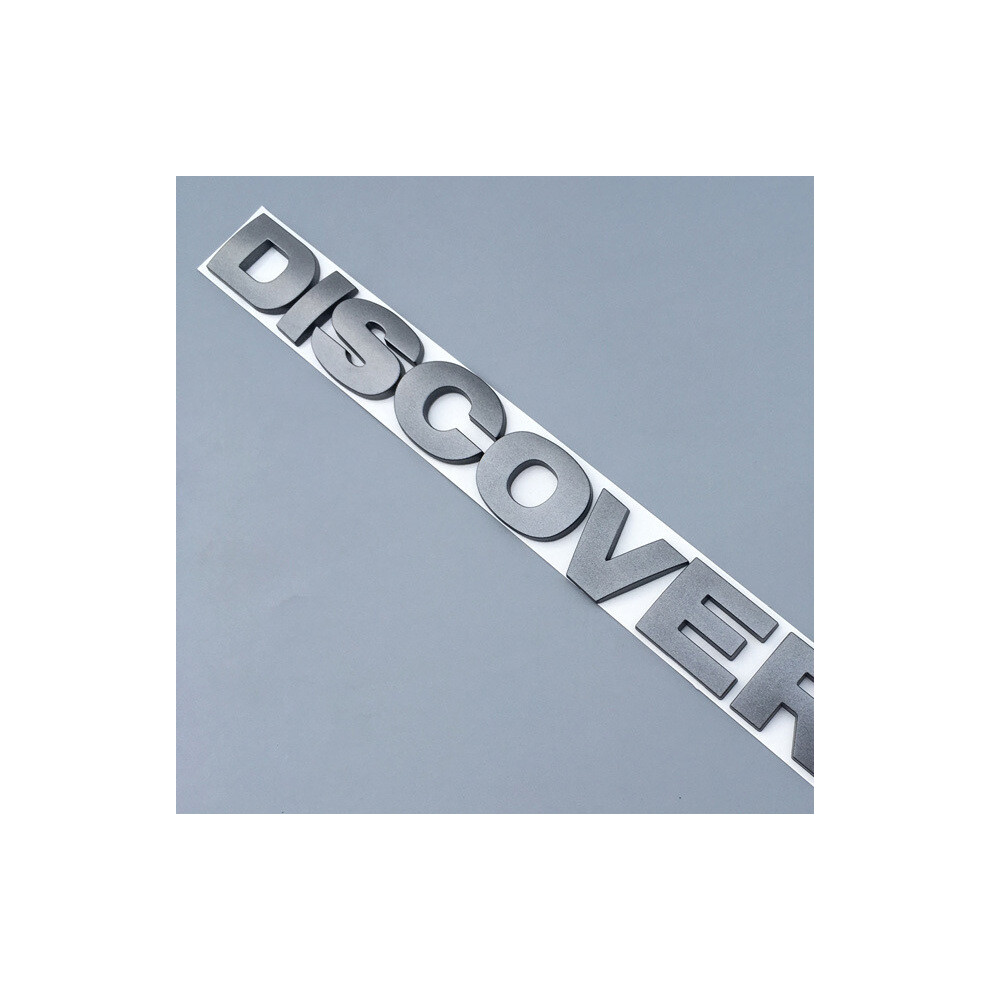 (steel Grey Trunk) Emblems For Land Rover DISCOVERY Hood Rear Trunk Logo Sticker Round Font