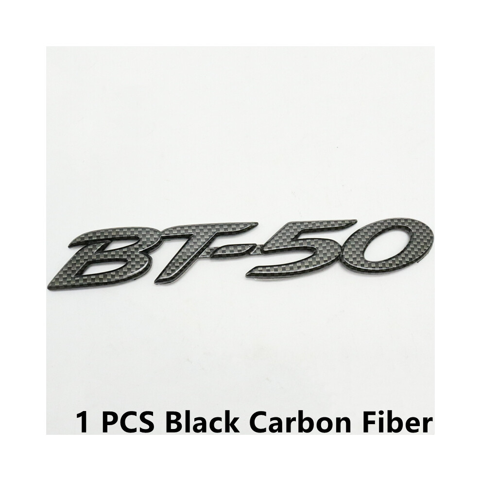 (1 Carbon Bt-50) For Bt50 Bt-50 4X4 Rear Trunk Logo Letter Emblem Tailgate Nameplate Sticker Black 8105270386938