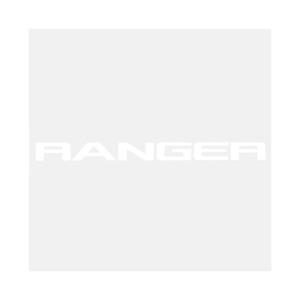 (White) For Ford Ranger 2015-2021 Grille Top Logo Letter Ranger T7 T8 3D Emblem White 8105270389137