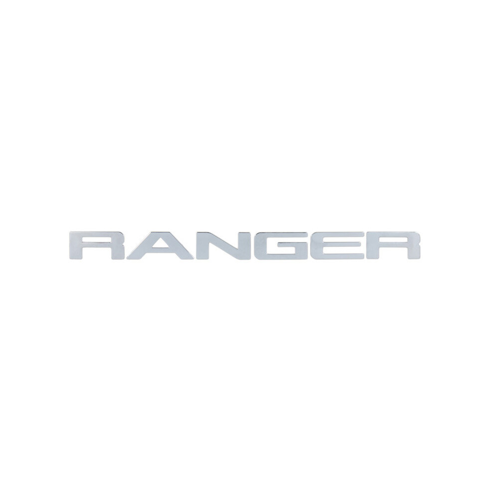 (chorme) For Ford Ranger 2015-2021 Grille Top Logo Letter Grill RANGER 3D Emblem