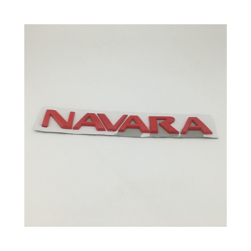 (Red) For Frontier Navara D40 Logo Emblems Rear Tail Back Letters Nameplate Red 8105270389526