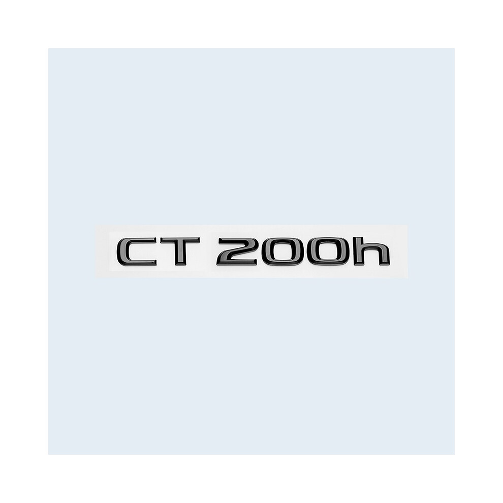 (CT200h, Lexus) Glossy Black 3D ABS Letters Number CT200h LC500 LC500h HYBRID Emblem For