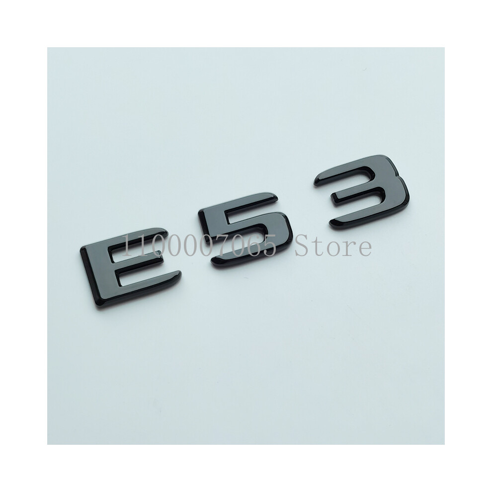 (E53, Rear Star W213 80Mm) Glossy Letters E43 E53 E63 E63s V8 Biturbo 4Matic Abs Emblem For Black 8105270404120