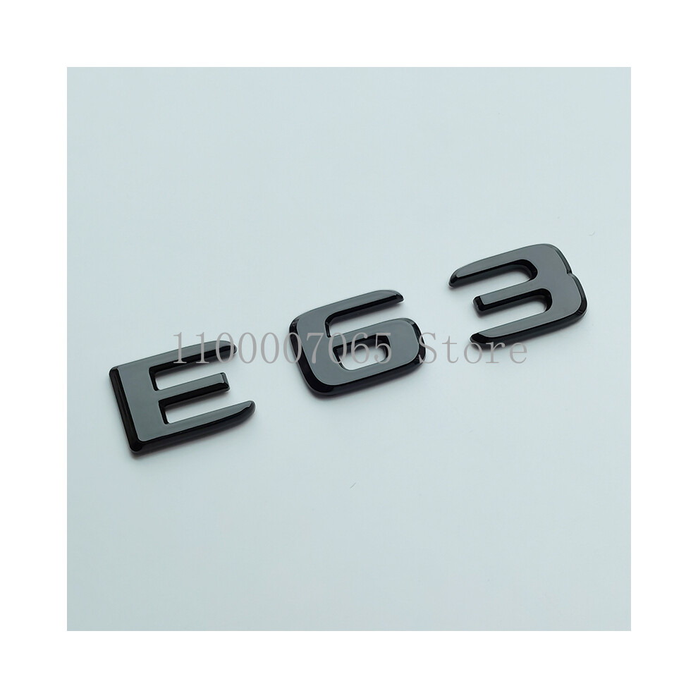 (E63, A-M-G) Glossy Letters E43 E53 E63 E63s V8 Biturbo 4Matic Abs Emblem For Black 8105270404137