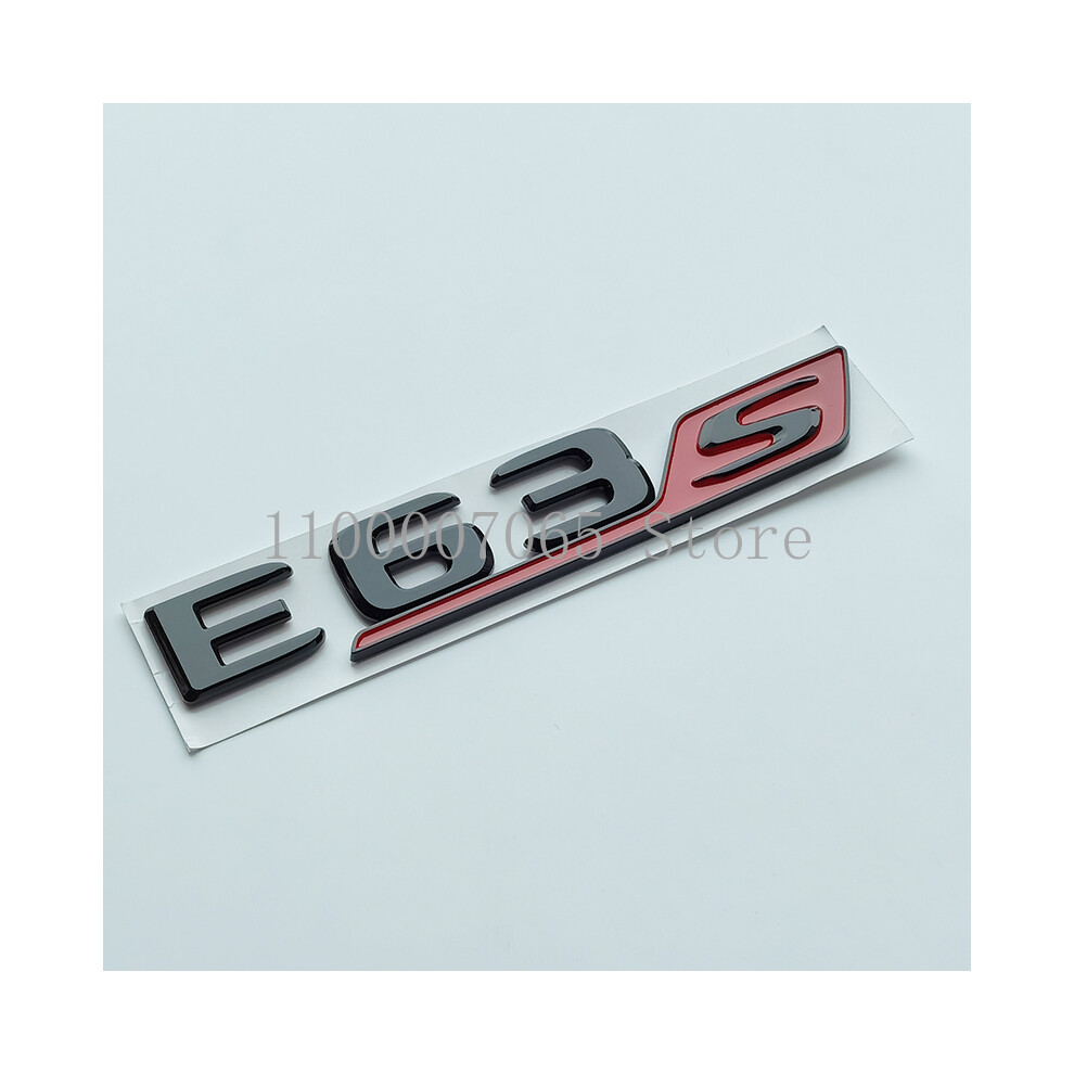 (E63s(Badge 2), A-M-G) Glossy Letters E43 E53 E63 E63s V8 Biturbo 4Matic Abs Emblem For Black 8105270404199