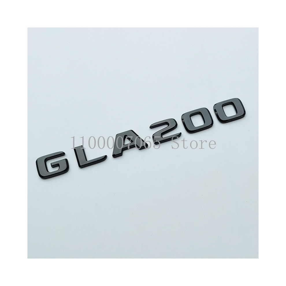 (Gla200, Rear Star H247 85Mm) Glossy Letters Gla180 Gla200 Gla250 Gla260 Gla220d 4Matic Emblem Black 8105270404434