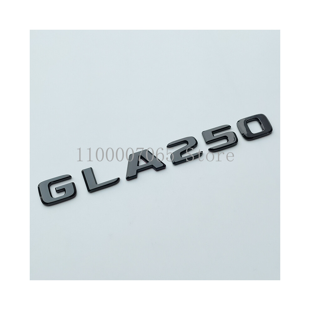 (Gla250, Rear Star H247 85Mm) Glossy Letters Gla180 Gla200 Gla250 Gla260 Gla220d 4Matic Emblem Black 8105270404496