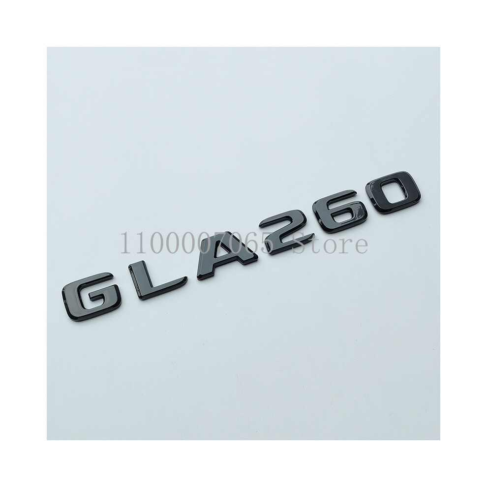 (Gla260, Rear Star X156 76Mm) Glossy Letters Gla180 Gla200 Gla250 Gla260 Gla220d 4Matic Emblem Black 8105270404502