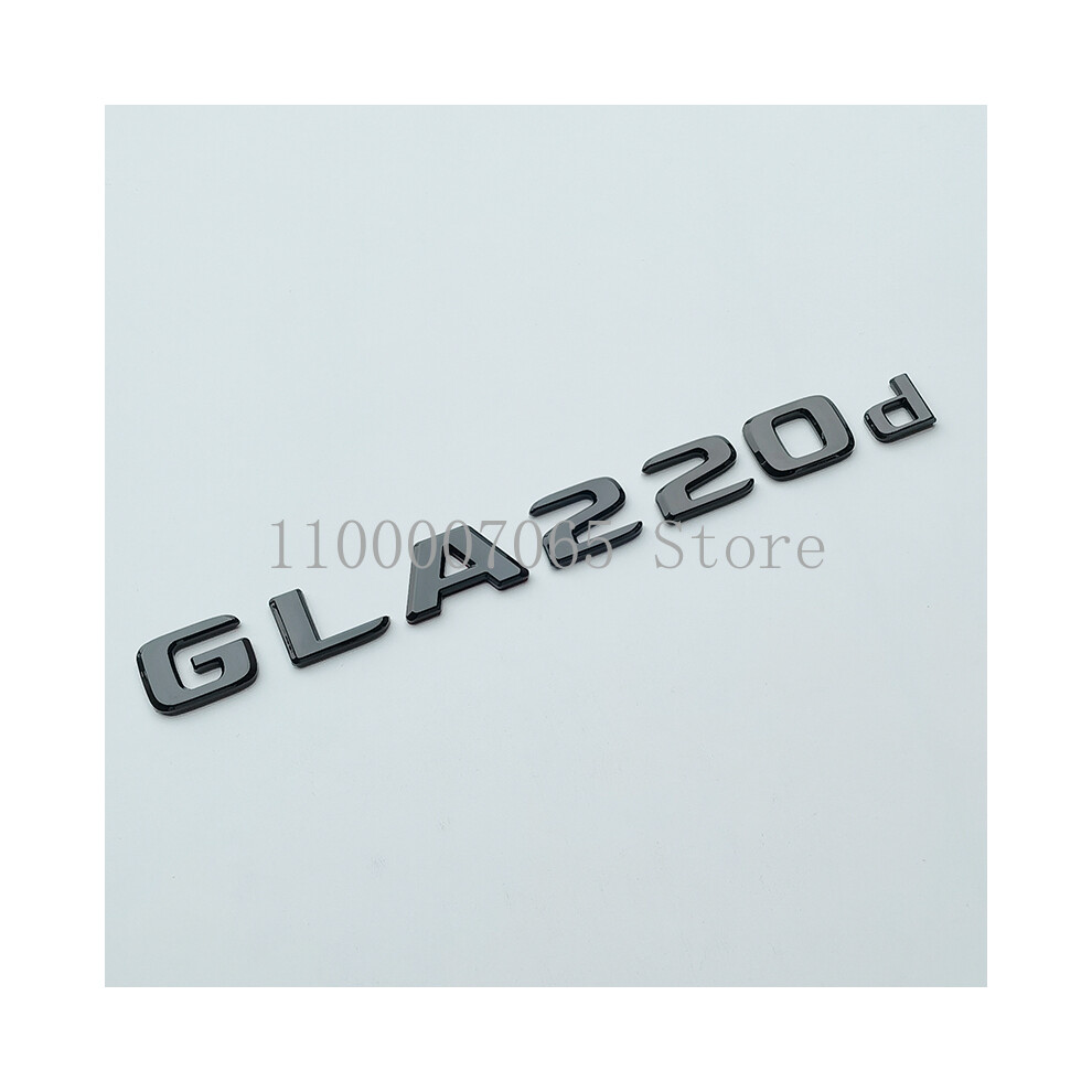 (Gla220d, Rear Star H247 85Mm) Glossy Letters Gla180 Gla200 Gla250 Gla260 Gla220d 4Matic Emblem Black 8105270404472