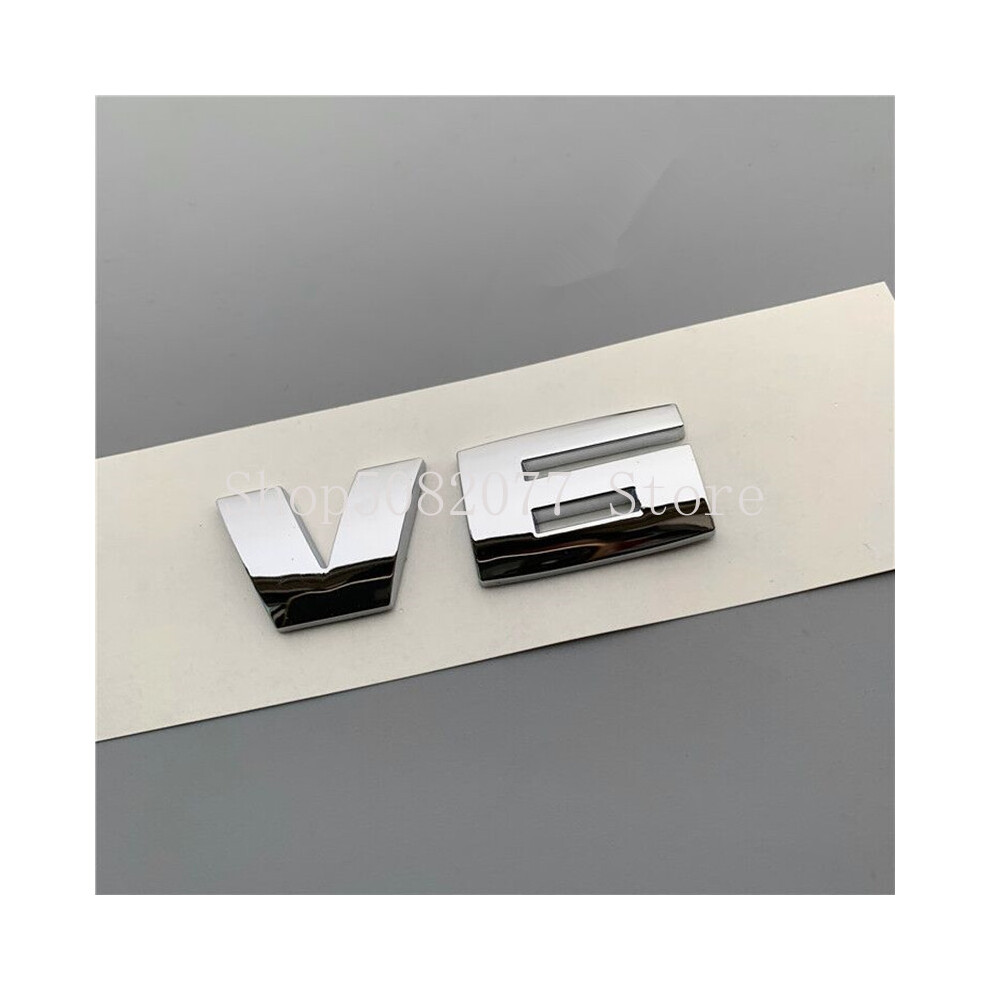 (V6) L4 L6 V6 V8 V12 Letters Emblem Discharging Logo Car Engine Displacement 8105270411630