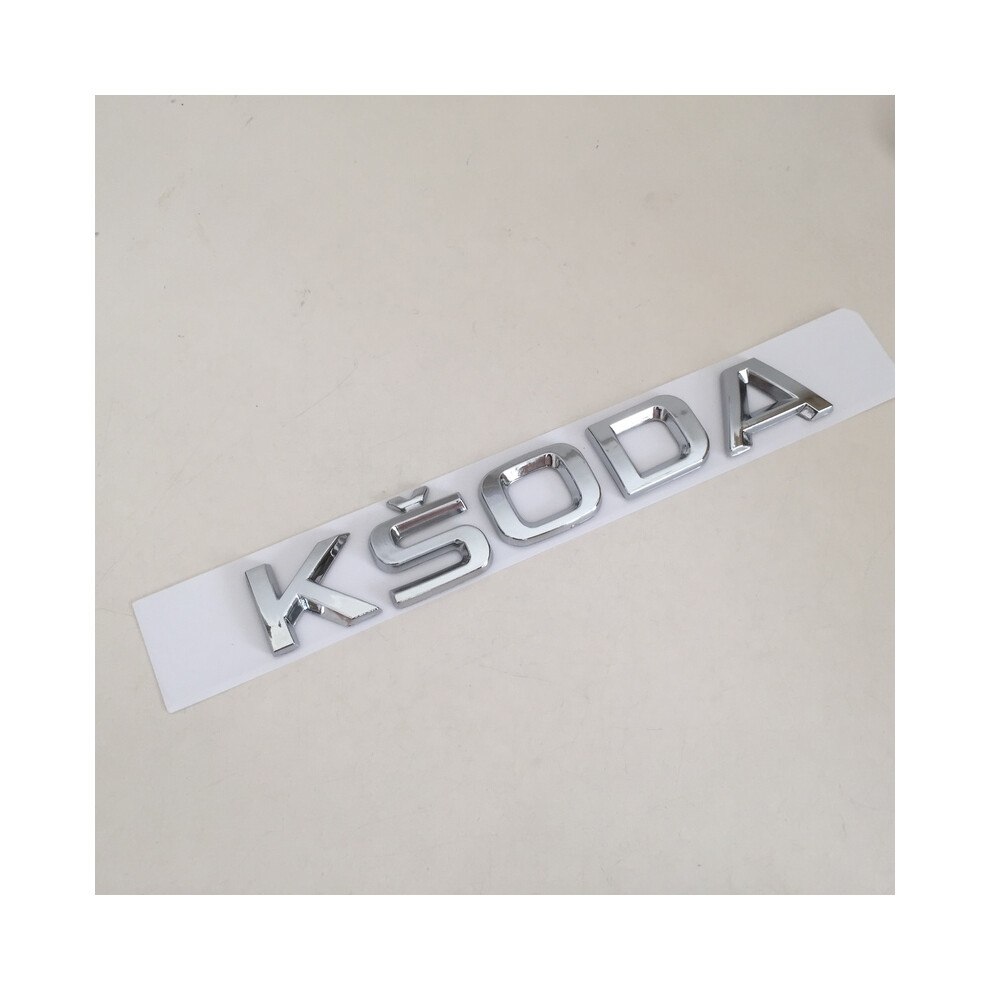 ( S-Koda) 1Pcs Abs Octavia Superb Rapid Fabia Kamiq Karoq Kodiaq Yeti Scala 4X4 Silver 8105270416321