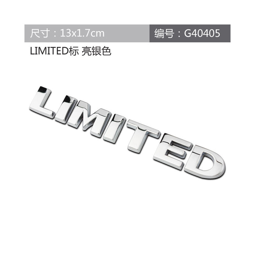 (Limited ) Metal 4X4 Logo Limited Emblem Letters Car Trunk Badge For Jeep Wrangler Silver 8105270419179