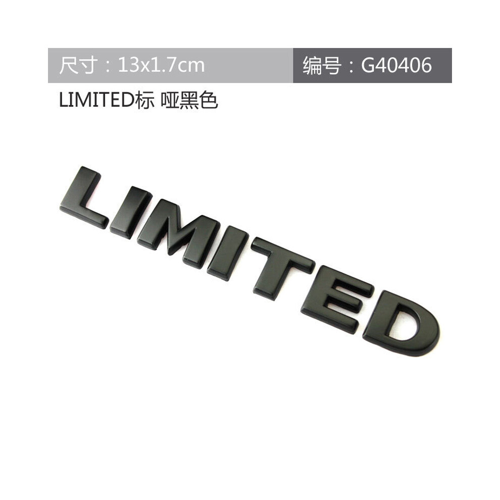 (Limited ) Metal 4X4 Logo Limited Emblem Letters Car Trunk Badge For Jeep Wrangler Black 8105270419162