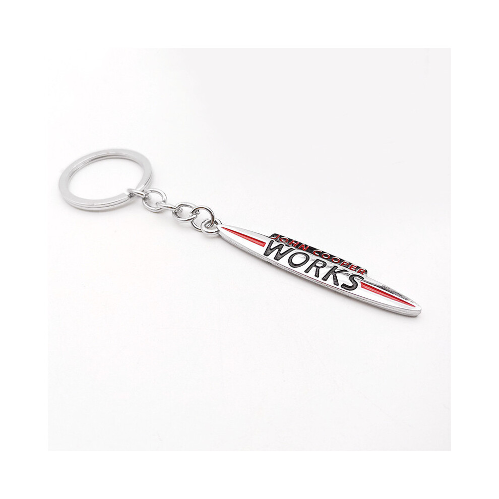 (Keychain 4) Metal Jcw John Cooper Works Emblem Badge Decals For Mini Coopers Clubman 8105270419704