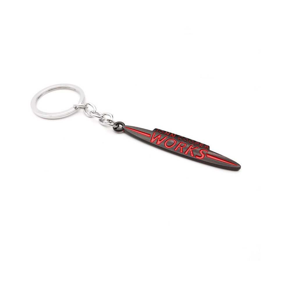 (Keychain 3) Metal Jcw John Cooper Works Emblem Badge Decals For Mini Coopers Clubman 8105270419698