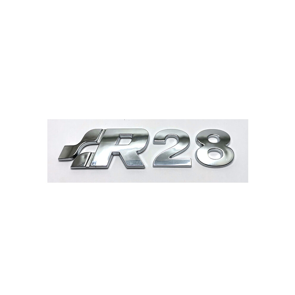 (R28 trunk, one set chrome) R32 Car Grill Logos, 3D Chrome Car Sticker for Golf Emblem Badge