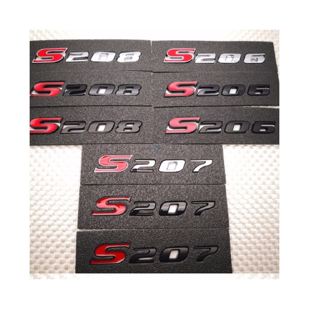 (Matte ) S207 S206 S208 Rear Trunk Emblem Badge Decal Sticker For Subaru Forester Black 8105270426191