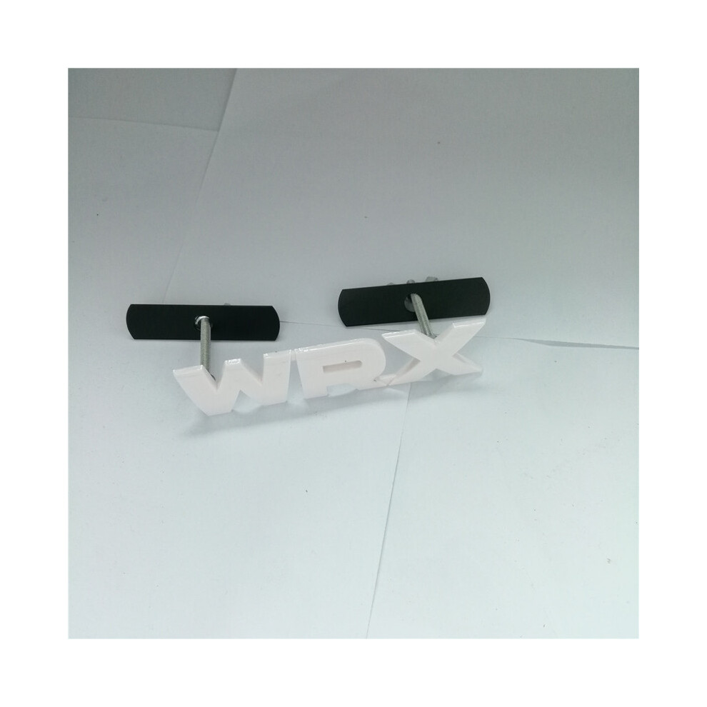 (White) 1 Pcs Abs Wrx Front Grille Emblem Grill Badge For Subaru Legacy Forester White 8105270426962
