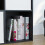 Vida Designs (Black, White) Durham 6 Cube Shelf Drawer Bookcase with 3 Baskets 8