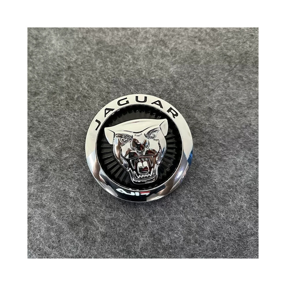 (silver Black 7.2cm) Suitable For Jaguar Car Hood JAGUAR Hood Logo Jaguar Logo Jaguar Trunk