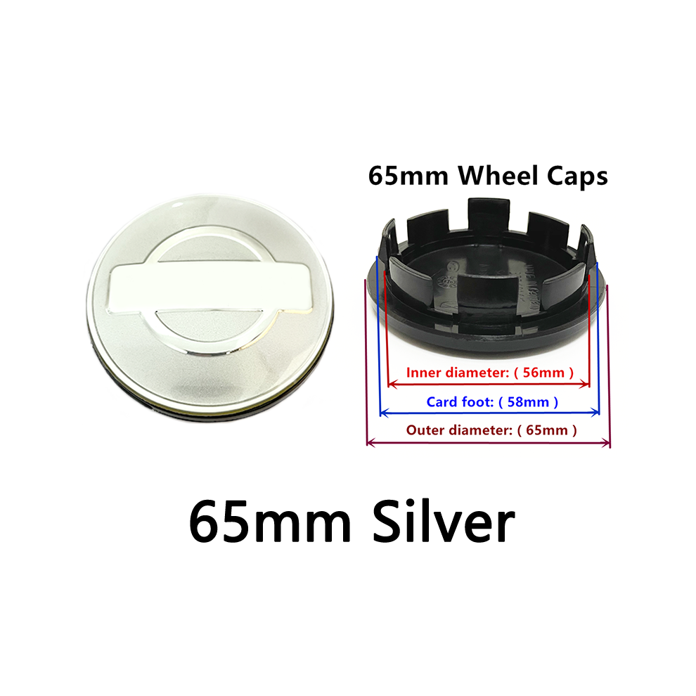 (20pcs 65mm Silver) 20pcs 54mm 56mm 60mm 65mm 68mm For Car Wheel Hub Center Caps Rims Dust-Proof-image-OPC-PDZJRG8-NEW