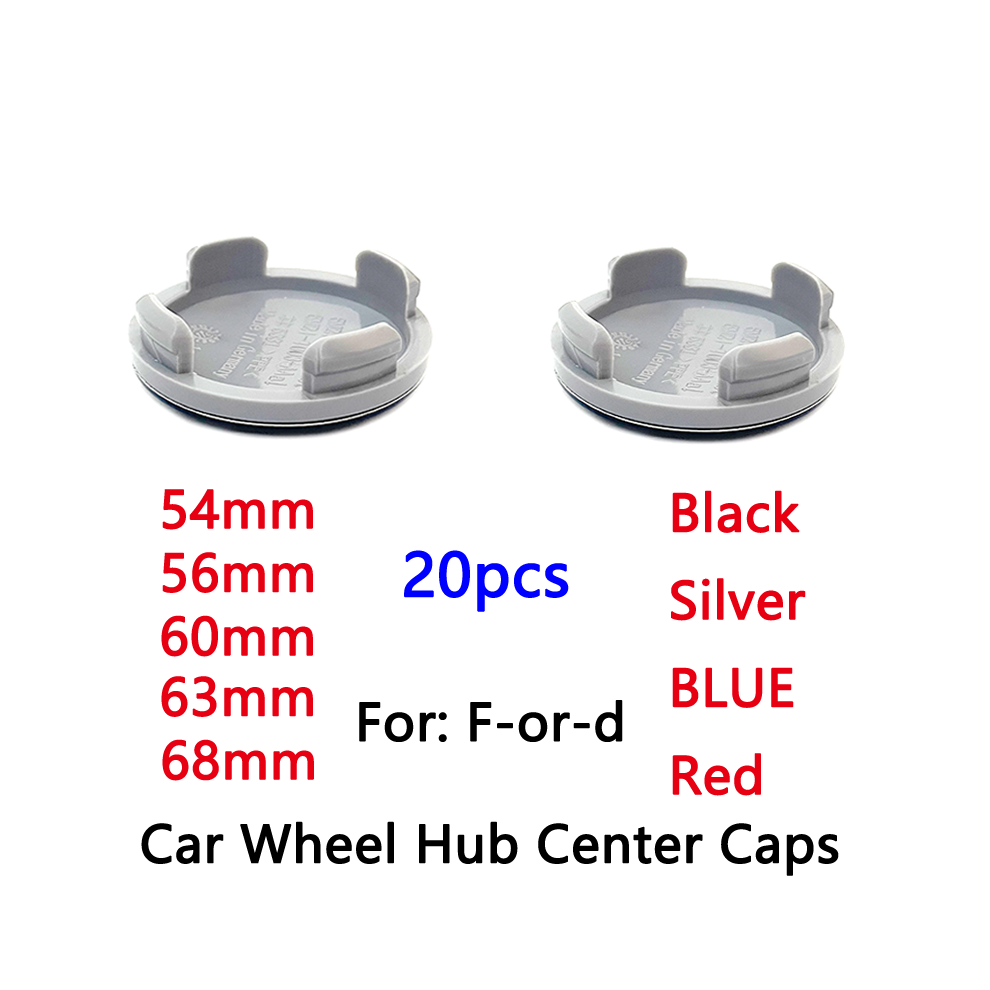 (20pcs 54mm Red) 20pcs 54mm 56mm 60mm 68mm For Car Wheel Hub Center Caps Rim Cover Dust-Proof-image-OPC-PDZJRGH-NEW