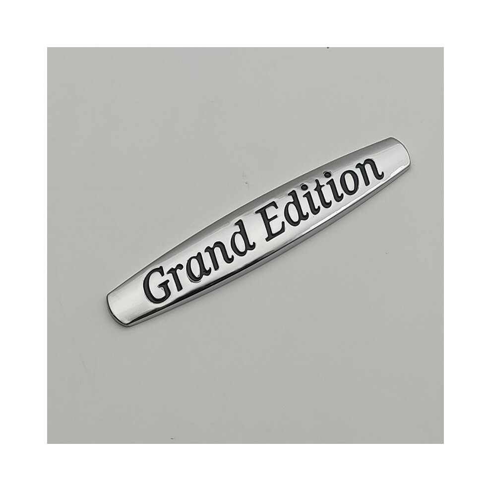 (Chrome 2Pcs) 2Pcs 3D Metal Logo Grand Edition Emblem Car Fender Badge For Mercedes 8105270436596