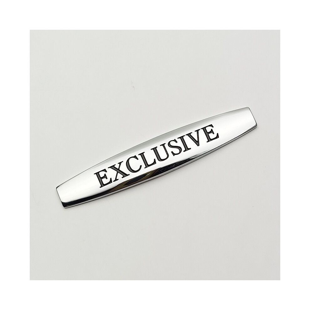 (Chrome 2Pcs) 2Pcs 3D Metal Logo Exclusive Emblem Car Fender Badge For Mercedes Benz 8105270436527