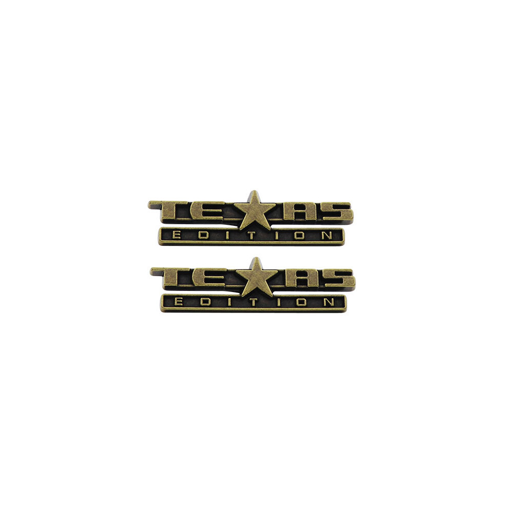 (Bronze) 2Pcs Premium For Wrangler Tj Jk Jl Liberty Compass Patriot Texas Edition Bronze 8105270439498