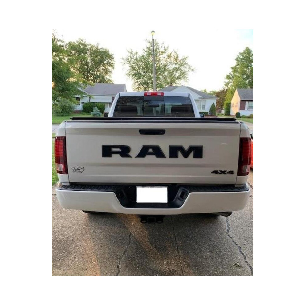 ( Ram) 3D Abs Car Rear Tail Trunk Emblem Badge Sticker Decals For Dodge Ram 1500 Black 8105270444515