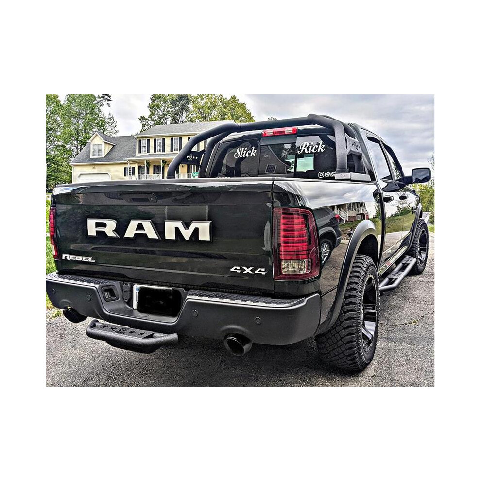 (Siver Ram) 3D Abs Car Rear Tail Trunk Emblem Badge Sticker Decals For Dodge Ram 1500 8105270444553