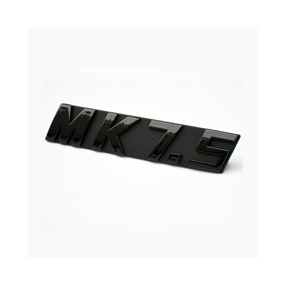 (Glossy -Mk7.5) 3D Abs Chrome Plated Front Grille Emblem Badge Mk6 Mk7 Mk7.5 Logo Car Black 8105270445901