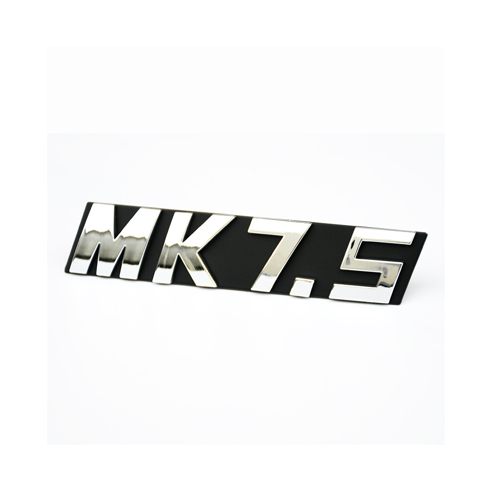 (Glossy -Mk7.5) 3D Abs Chrome Plated Front Grille Emblem Badge Mk6 Mk7 Mk7.5 Logo Car Silver 8105270445949